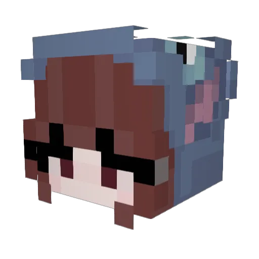EmmaStinksAtMC Minecraft avatar head, 3D render
