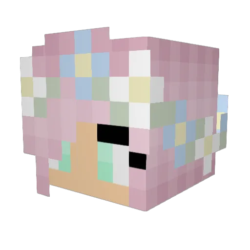 EmmaSuperheld Minecraft avatar head, 3D render