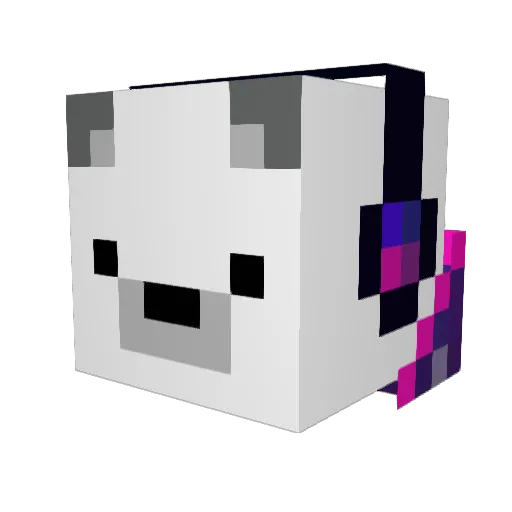 EmmaTavasz Minecraft avatar head, 3D render