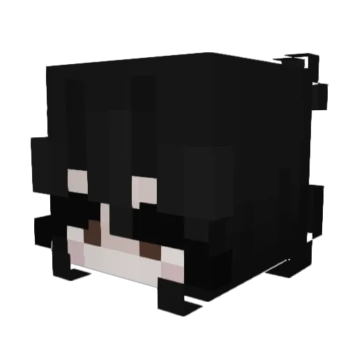 EmmaUncommon Minecraft avatar head, 3D render