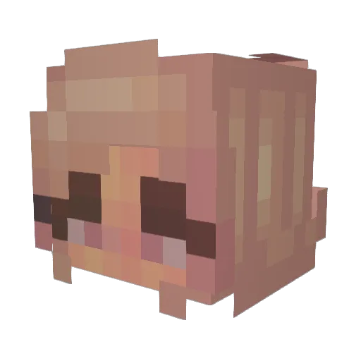 EmmaYasmin Minecraft avatar head, 3D render