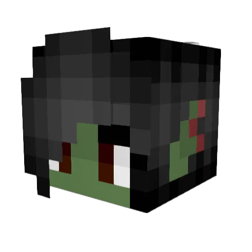 EmmaZ_ Minecraft avatar head, 3D render