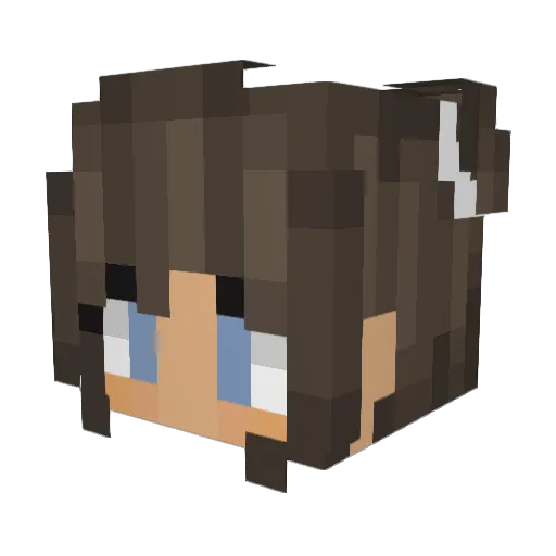 Emma_123456 Minecraft avatar head, 3D render