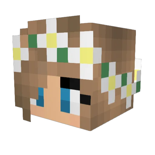 Emma_Ahlstedt Minecraft avatar head, 3D render