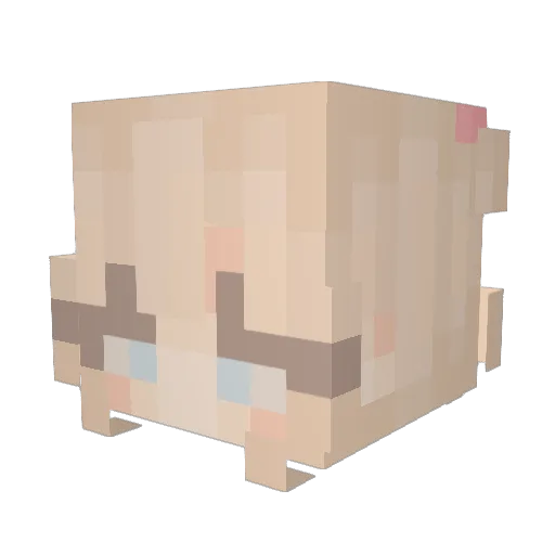 Emma_EC Minecraft avatar head, 3D render