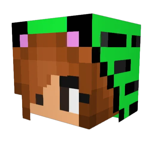 Emma_Mai Minecraft avatar head, 3D render