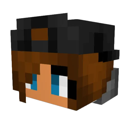 Emma_Nims Minecraft avatar head, 3D render