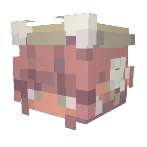Emmabot66 Minecraft avatar head, 3D render