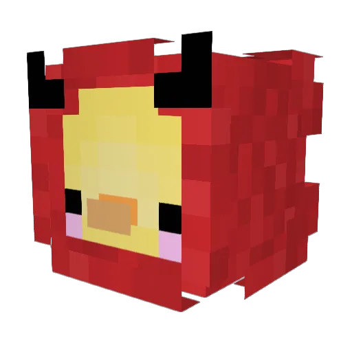 Emmap77 Minecraft avatar head, 3D render