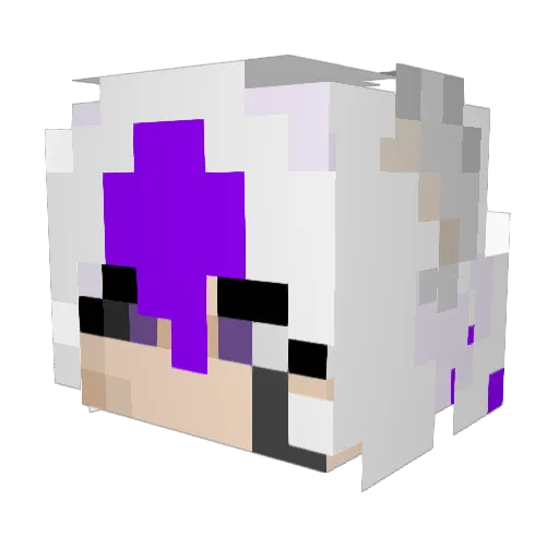 Emmawasgone Minecraft avatar head, 3D render