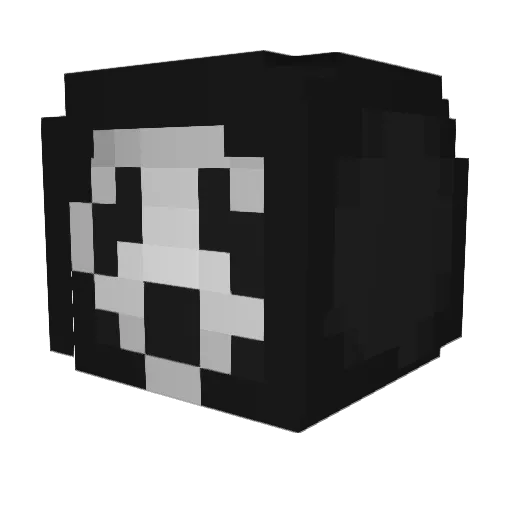 EmmazingDesu Minecraft avatar head, 3D render