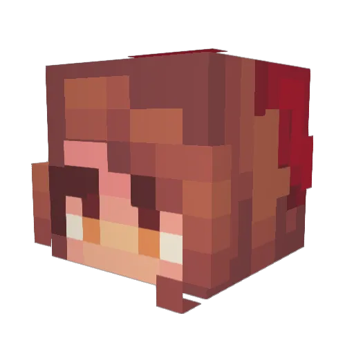 Emme125 Minecraft avatar head, 3D render