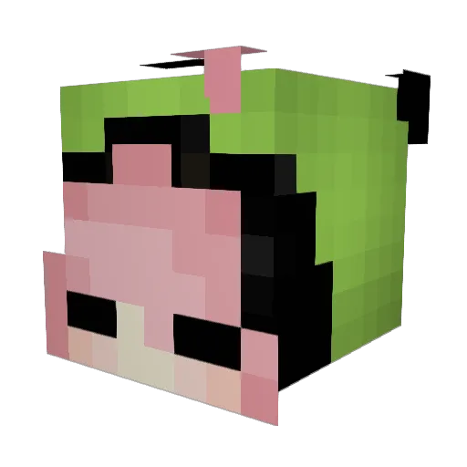 Emmers27 Minecraft avatar head, 3D render
