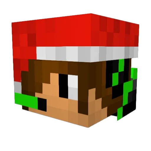 Emmet2010 Minecraft avatar head, 3D render