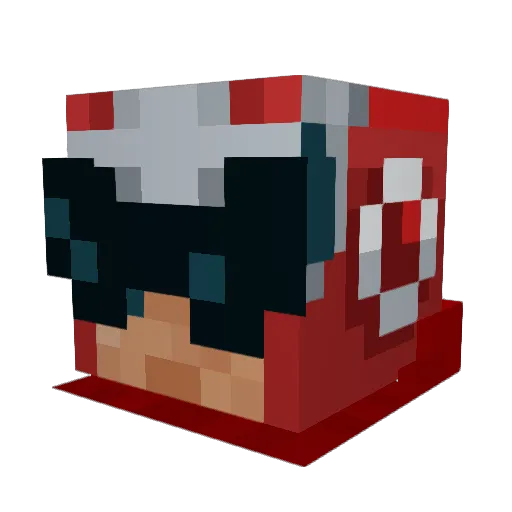 Emmet5S Minecraft avatar head, 3D render