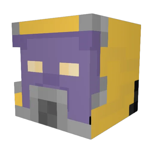 Emmettito Minecraft avatar head, 3D render
