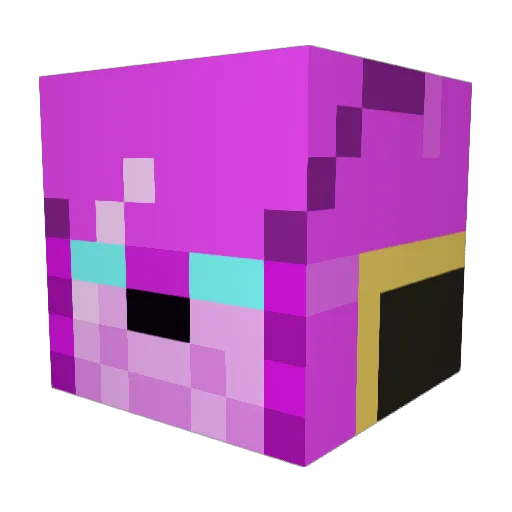 Emmettplays3 Minecraft avatar head, 3D render