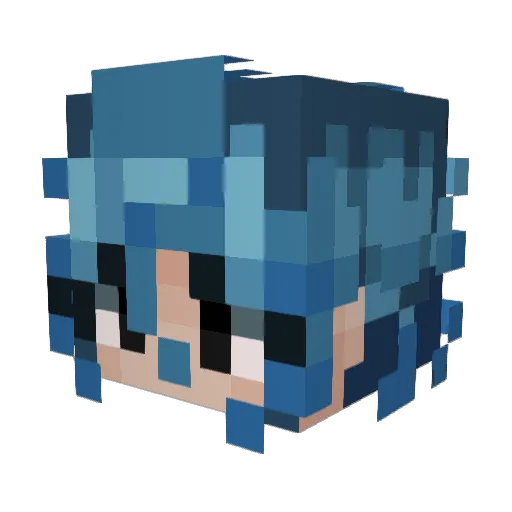 EmmettsCrispy Minecraft avatar head, 3D render