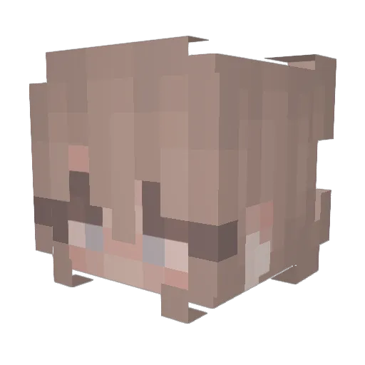 Emmi0605 Minecraft avatar head, 3D render