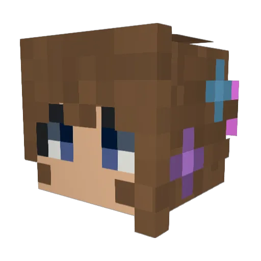 EmmiStorm123 Minecraft avatar head, 3D render