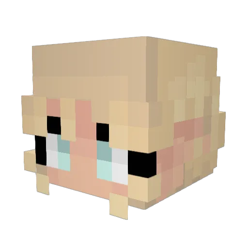Emmi_111 Minecraft avatar head, 3D render