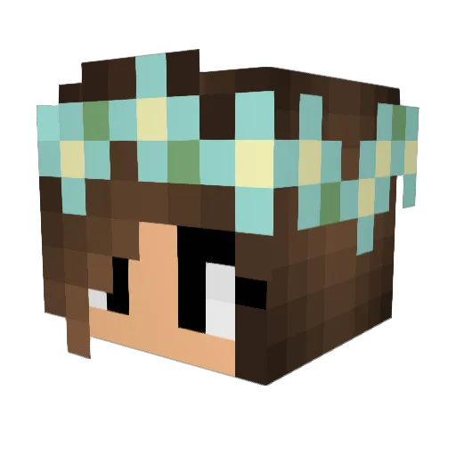 Emmisarius Minecraft avatar head, 3D render