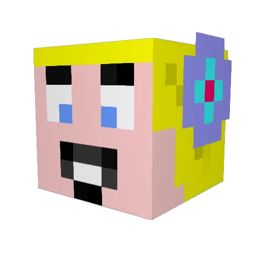 Emmit117 Minecraft avatar head, 3D render