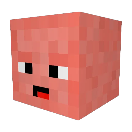 Emmmjay Minecraft avatar head, 3D render
