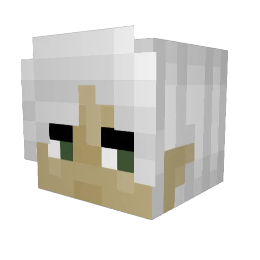 Emmryn Minecraft avatar head, 3D render