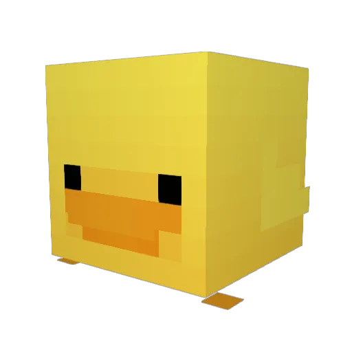 Emmvvvv Minecraft avatar head, 3D render