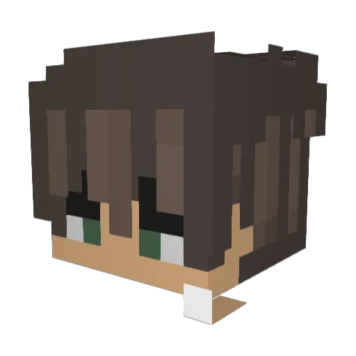 EmmyHinkloff Minecraft avatar head, 3D render