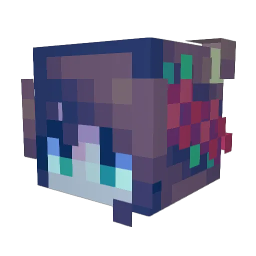 EmmyKei Minecraft avatar head, 3D render