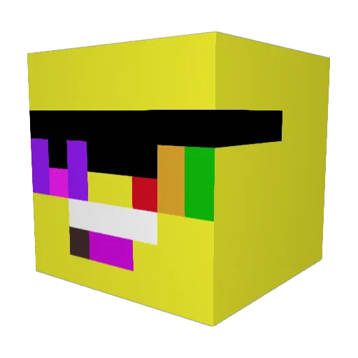 EmmyMinecraft25 Minecraft avatar head, 3D render