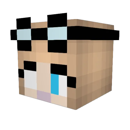 EmmyPlayz28 Minecraft avatar head, 3D render