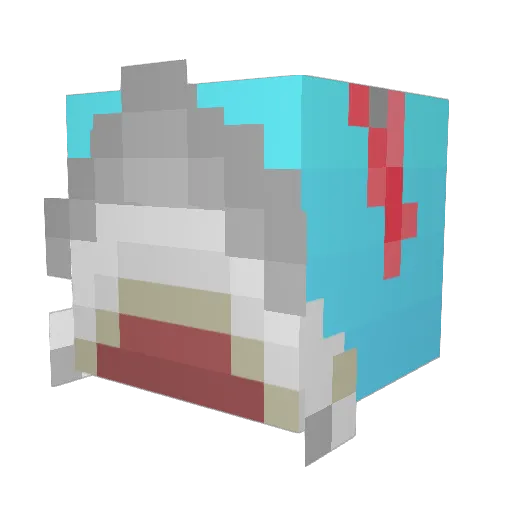Emmy_Woo Minecraft avatar head, 3D render