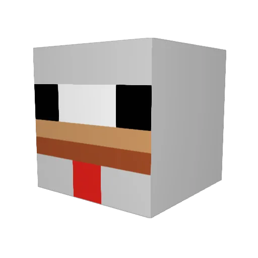 Emmyluvsyou Minecraft avatar head, 3D render