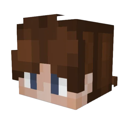 Emmypoo2 Minecraft avatar head, 3D render