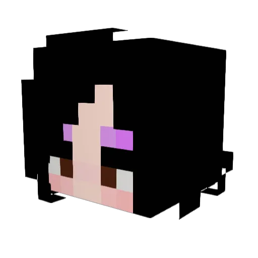 Emnific Minecraft avatar head, 3D render