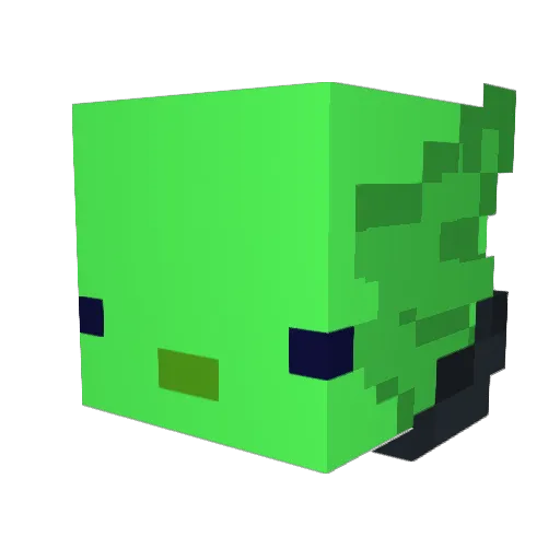 Emo15bg Minecraft avatar head, 3D render