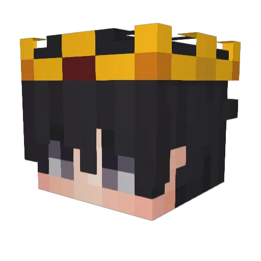 EmoIsTaken Minecraft avatar head, 3D render
