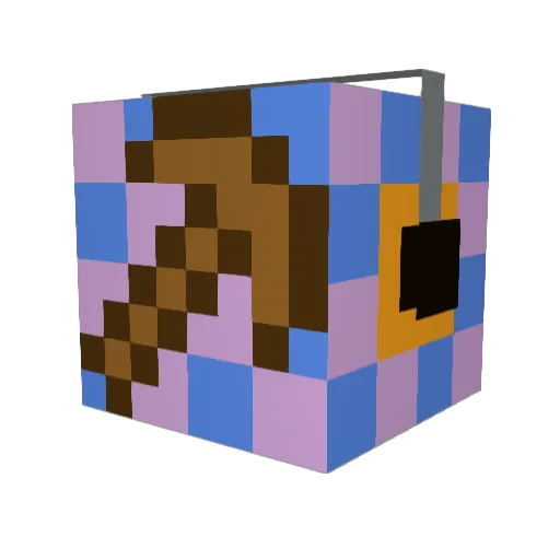 EmoYanky Minecraft avatar head, 3D render