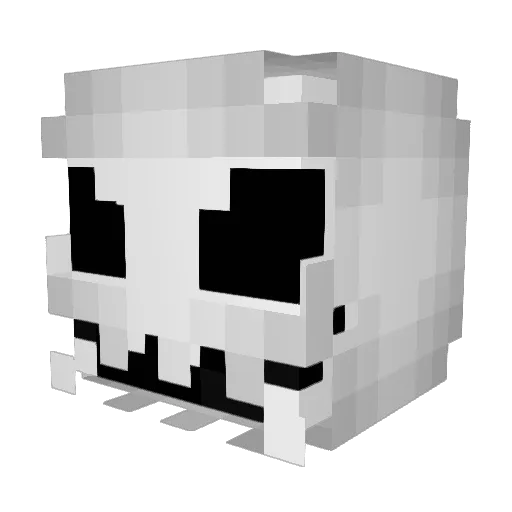 Emo_Jack Minecraft avatar head, 3D render