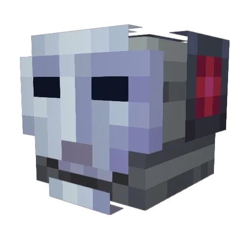 Emo_Machine Minecraft avatar head, 3D render