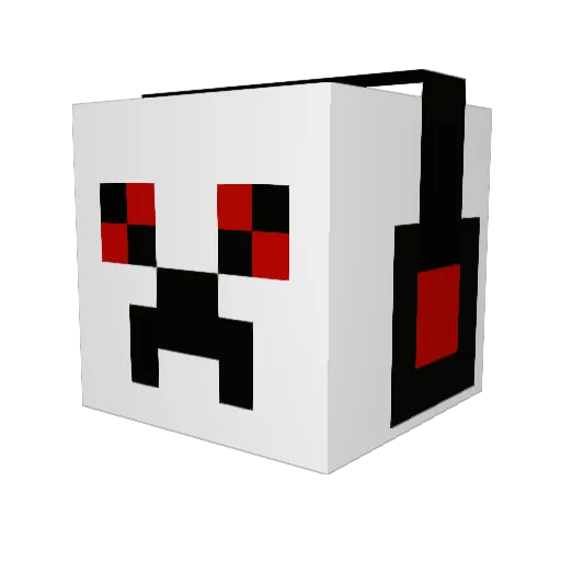 Emo_People Minecraft avatar head, 3D render