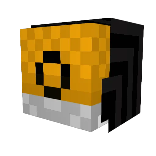 Emobi Minecraft avatar head, 3D render