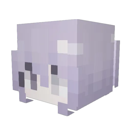 Emoie Minecraft avatar head, 3D render