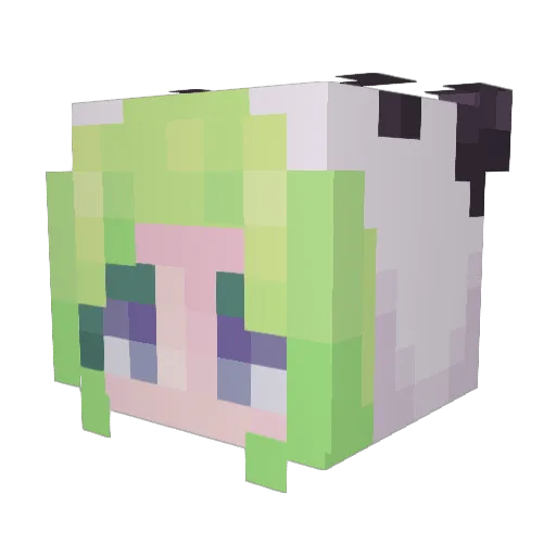 EmojiDoritos Minecraft avatar head, 3D render