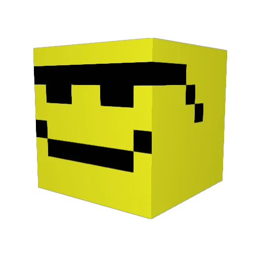 Emojiman69 Minecraft avatar head, 3D render