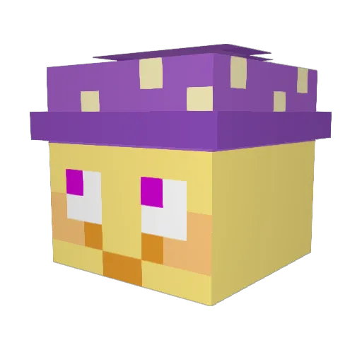 Emojit Minecraft avatar head, 3D render