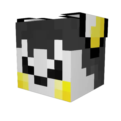Emolga1029 Minecraft avatar head, 3D render
